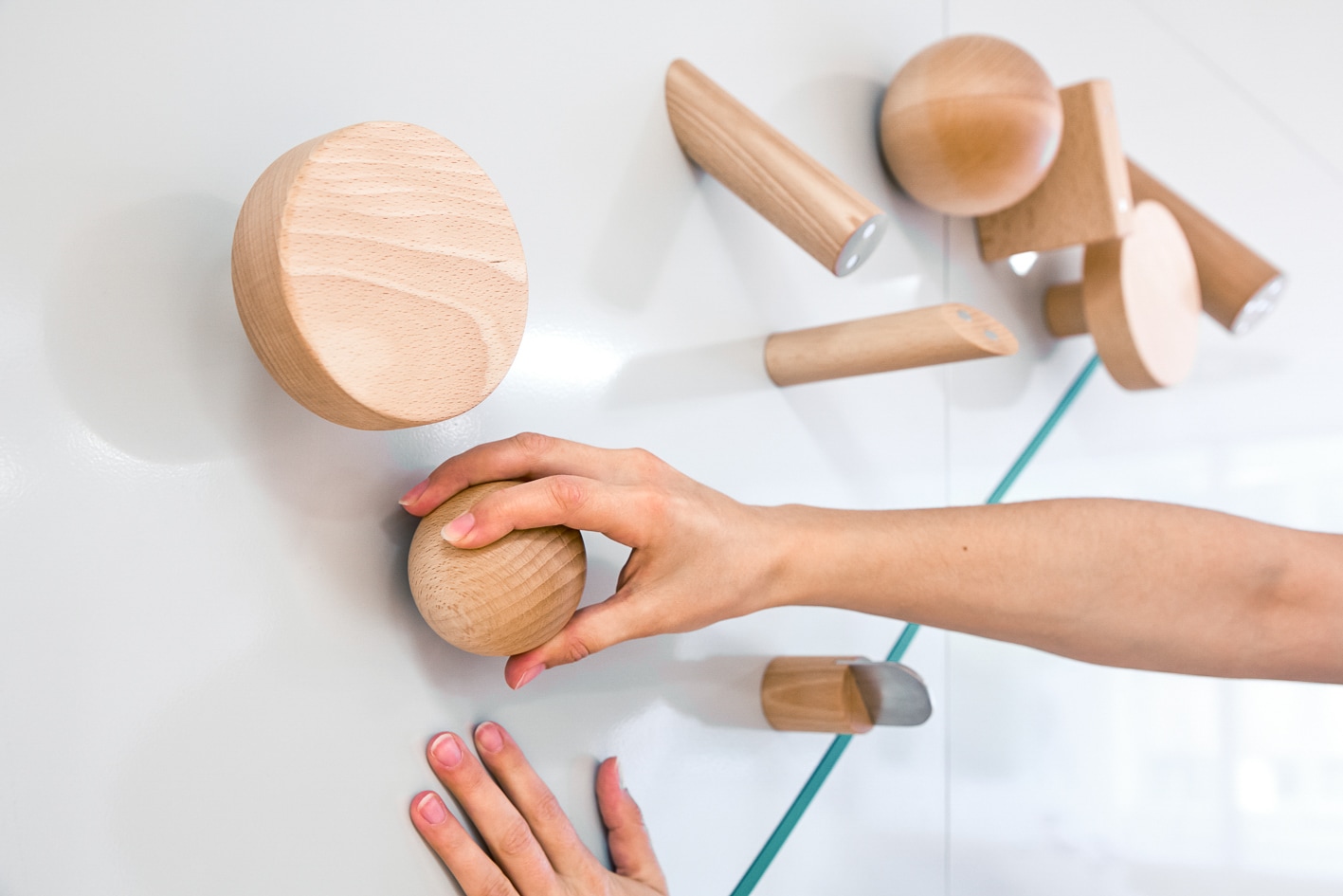 Gegenstände aus Holz für die Ergotherapie