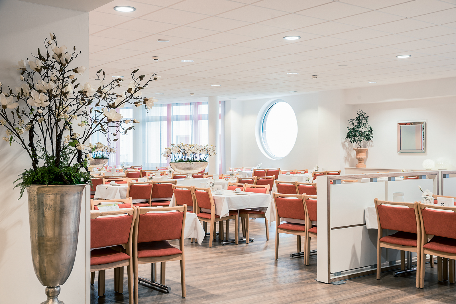Speisesaal in der Klinik Wildetal